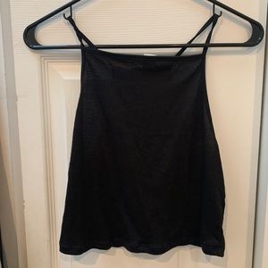Black crop top
